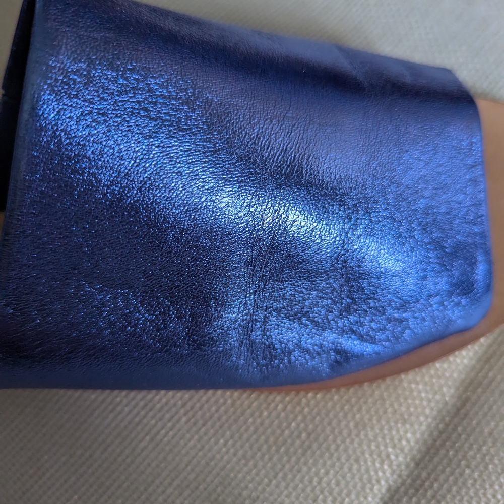 Elk Blue Mules Sleek Minimalist Design - Picture 2 of 2